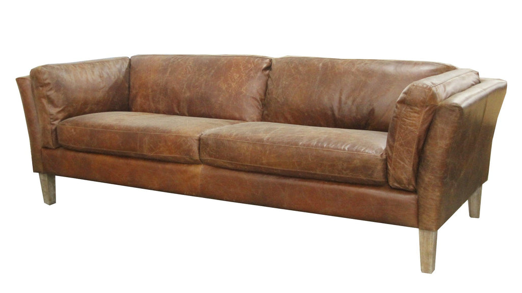 Cartwell Sofa - Distressed Brown Leather