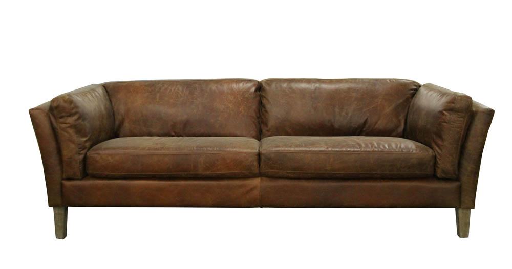 Cartwell Sofa - Distressed Brown Leather