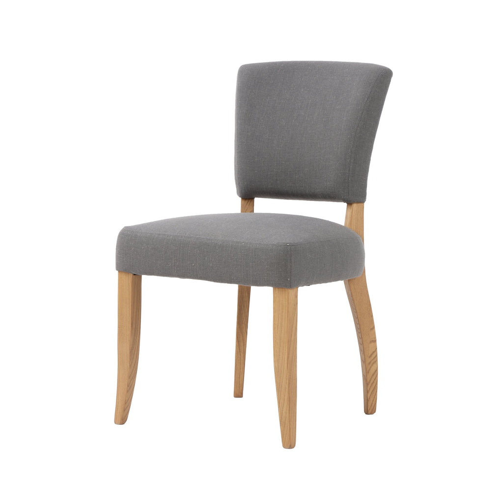 Luther Dining Chair - Stormy Grey/Natural Legs - Set of 2