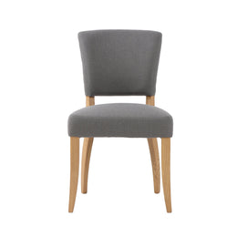 Luther Dining Chair - Stormy Grey/Natural Legs - Set of 2