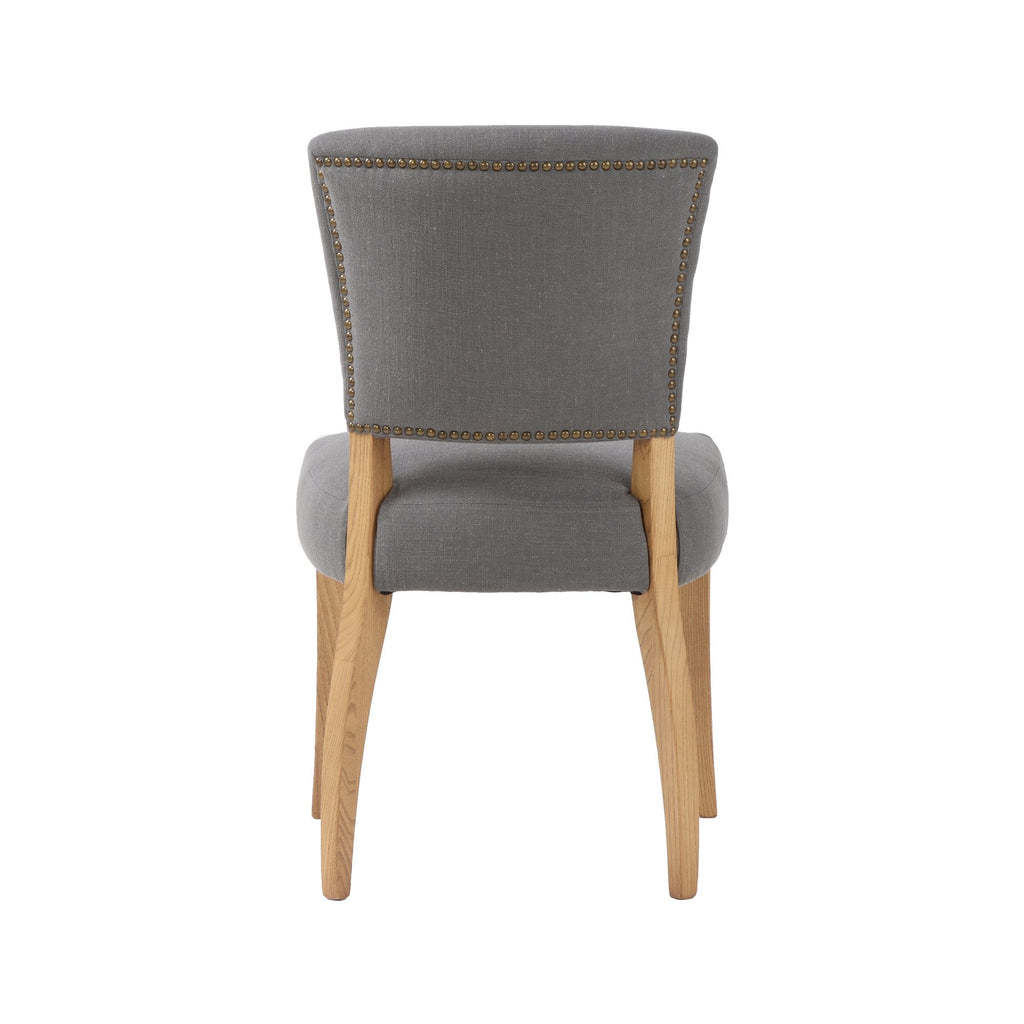 Luther Dining Chair - Stormy Grey/Natural Legs - Set of 2