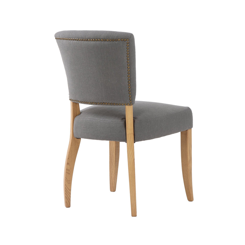 Luther Dining Chair - Stormy Grey/Natural Legs - Set of 2