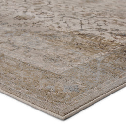 Vibe by Jaipur Living Tajsa Medallion Gray/ Gold Runner Rug