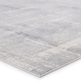 Vibe by Jaipur Living Lavato Abstract Light Gray/ Cream Runner Rug