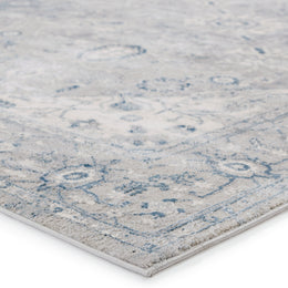 Vibe by Jaipur Living Dianella Medallion Light Gray/ Dark Blue Runner Rug