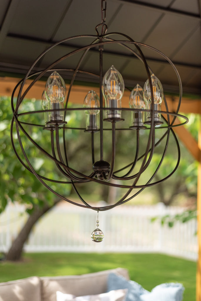 Solaris 6 Light Outdoor Chandelier