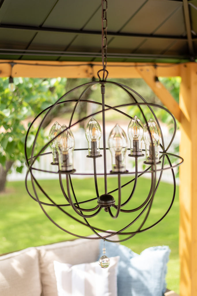 Solaris 6 Light Outdoor Chandelier