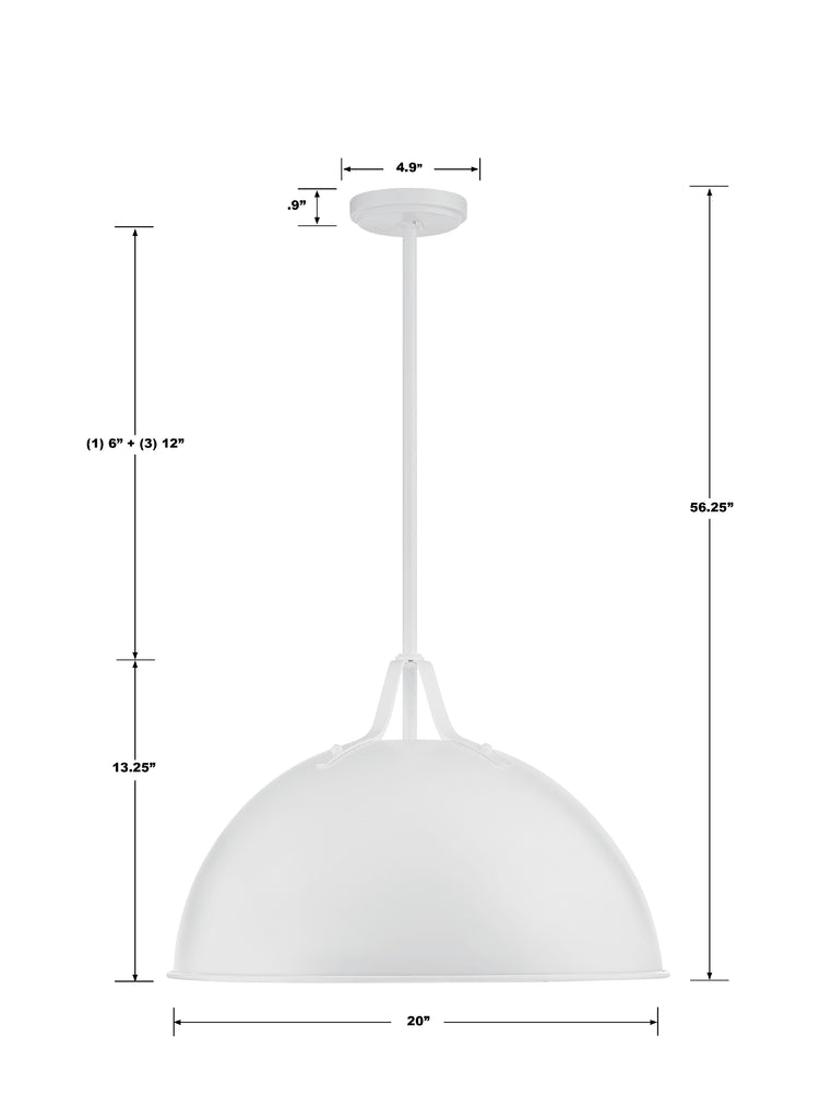 Soto 3 Light Pendant