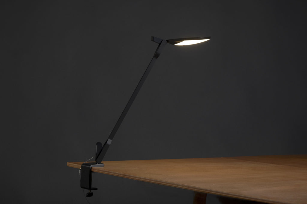 Splitty Desk Lamp With One-Piece Desk Clamp, Silver