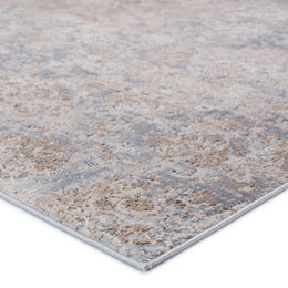 Jaipur Living Mariam Floral Beige/ Gray Runner Rug