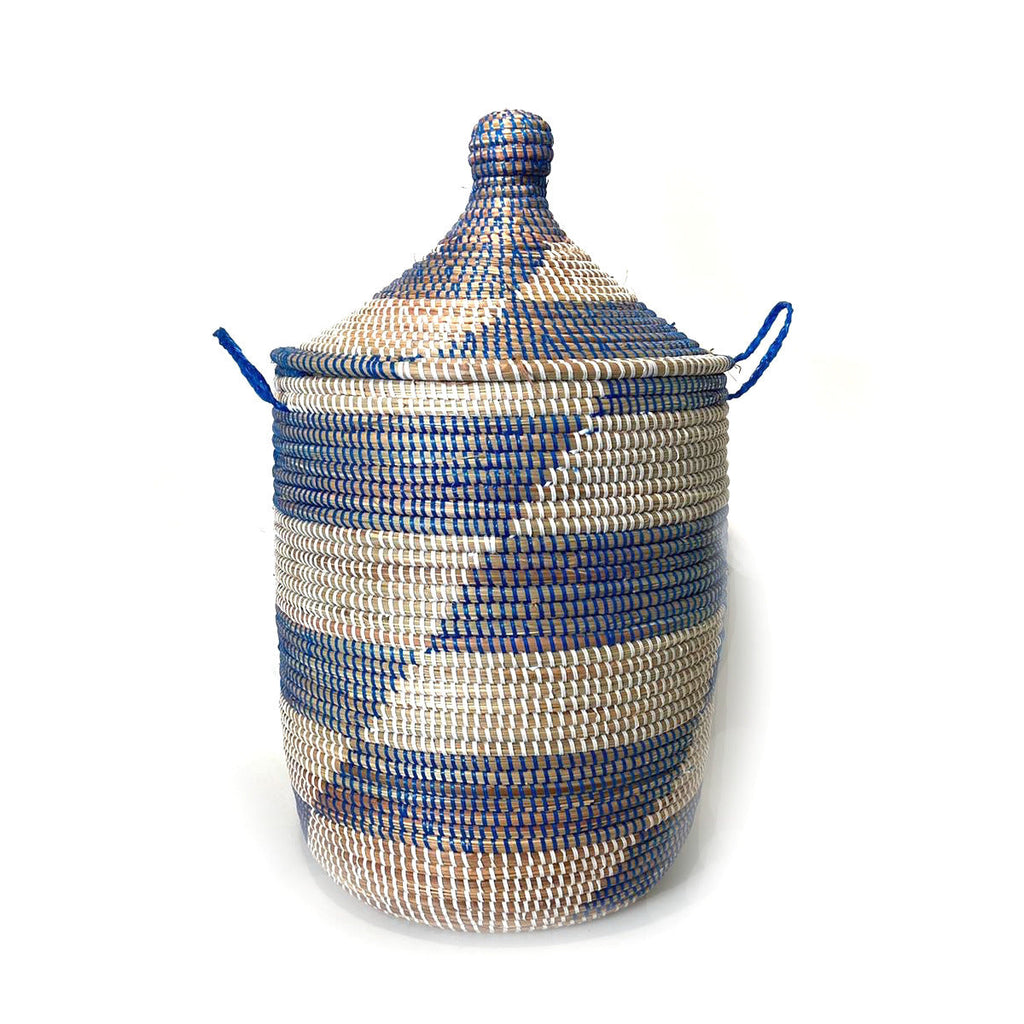 Medium Storage Basket   Blue Stripe