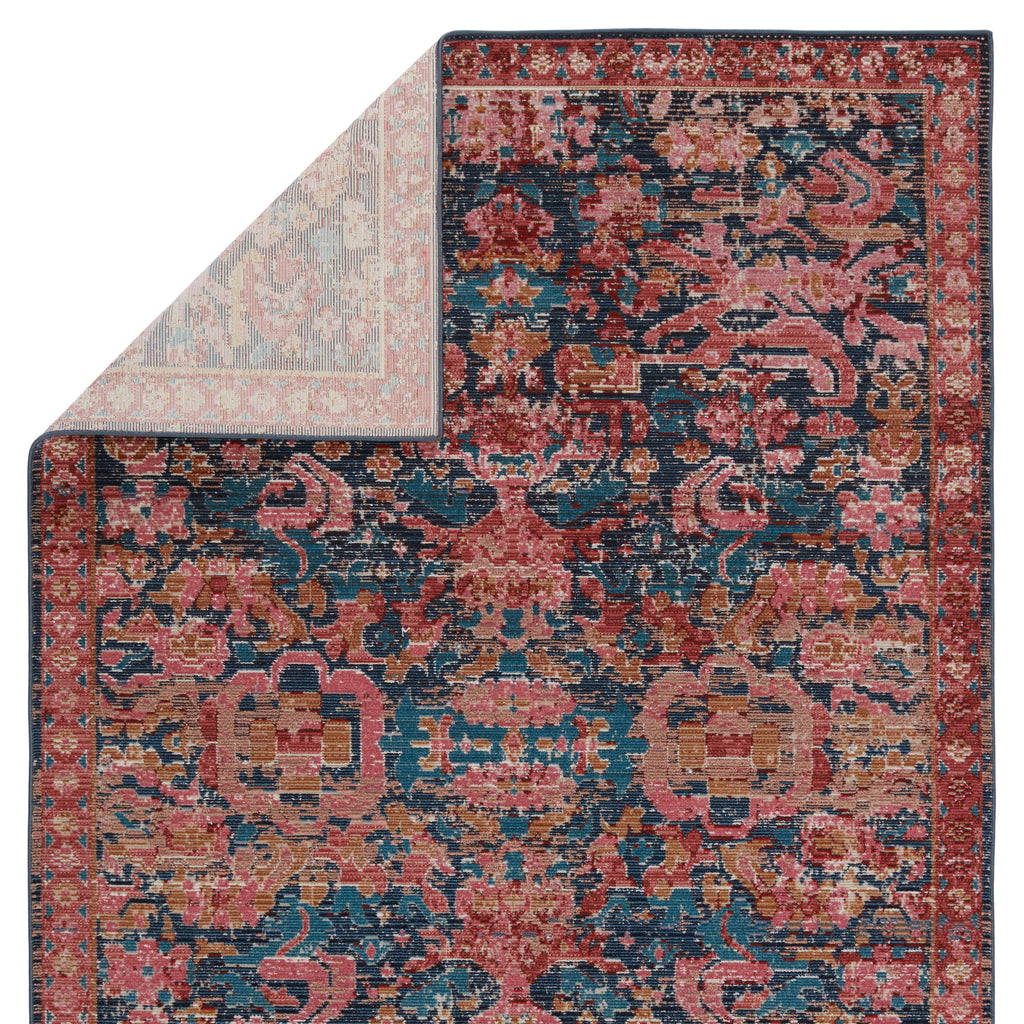 Vibe by Jaipur Living Maven Indoor/ Outdoor Oriental Pink/ Blue Area Rug