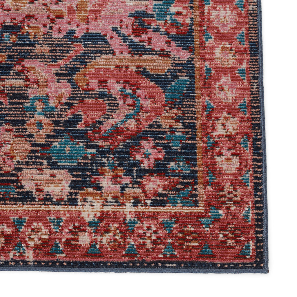 Vibe by Jaipur Living Maven Indoor/ Outdoor Oriental Pink/ Blue Area Rug