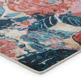 Vibe By Jaipur Living Illiana Indoor/ Outdoor Floral Pink/ Blue Runner Rug
