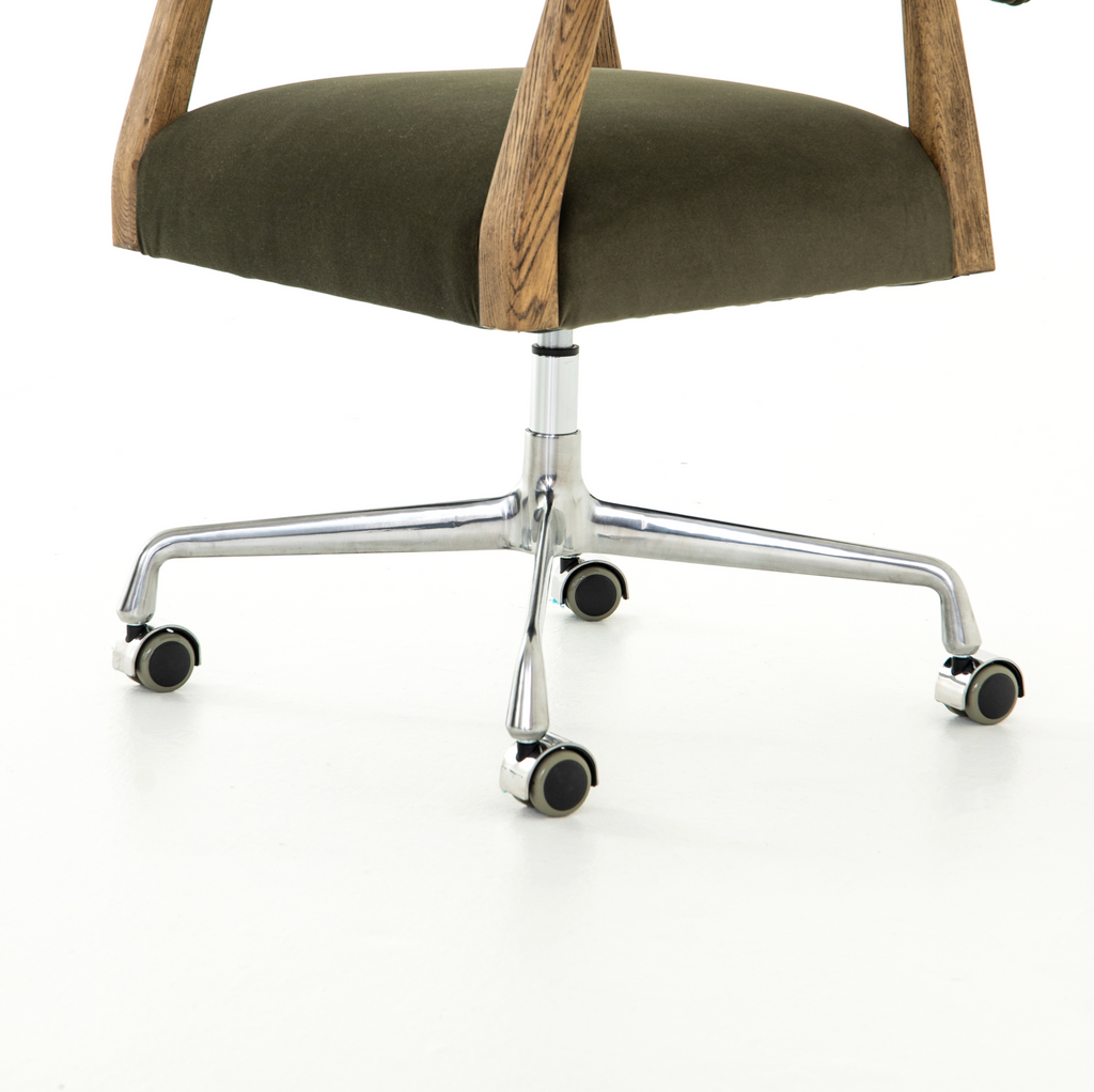 Tyler Desk Chair - Modern Velvet Loden