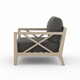 Huntington Outdoor Chair - Washed Brown & Charcoal