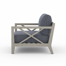 Huntington Outdoor Chair - Weathered Grey & Navy