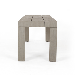 Sonora Outdoor Dining Bench Weathered Grey