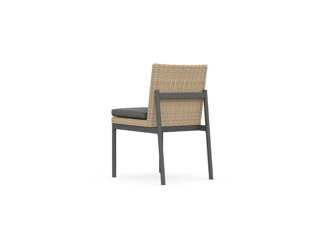 Pack Of 2 Terra Armless Dining Chair - Charcoal