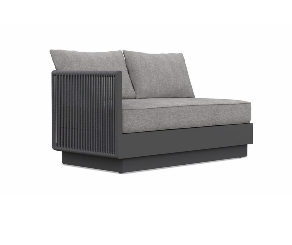 Porto Left Arm Sofa - Charcoal