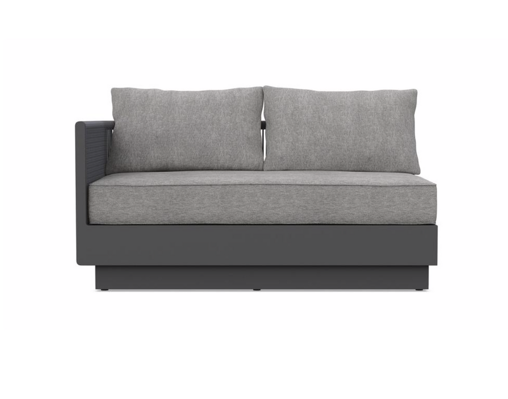 Porto Left Arm Sofa - Charcoal