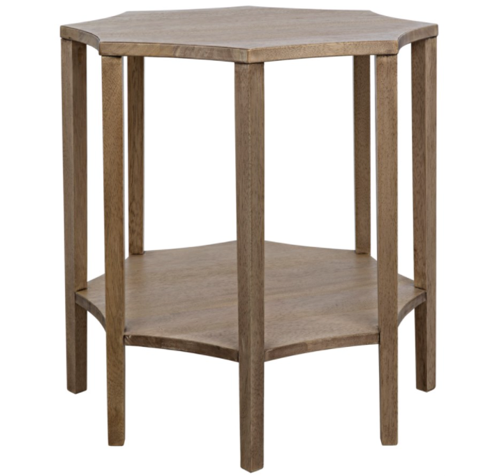 Ariana Side Table, Washed Walnut