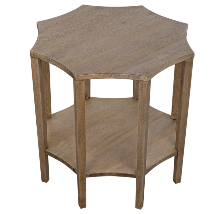 Ariana Side Table, Washed Walnut