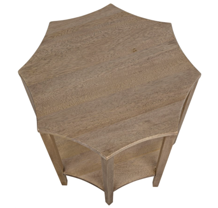 Ariana Side Table, Washed Walnut