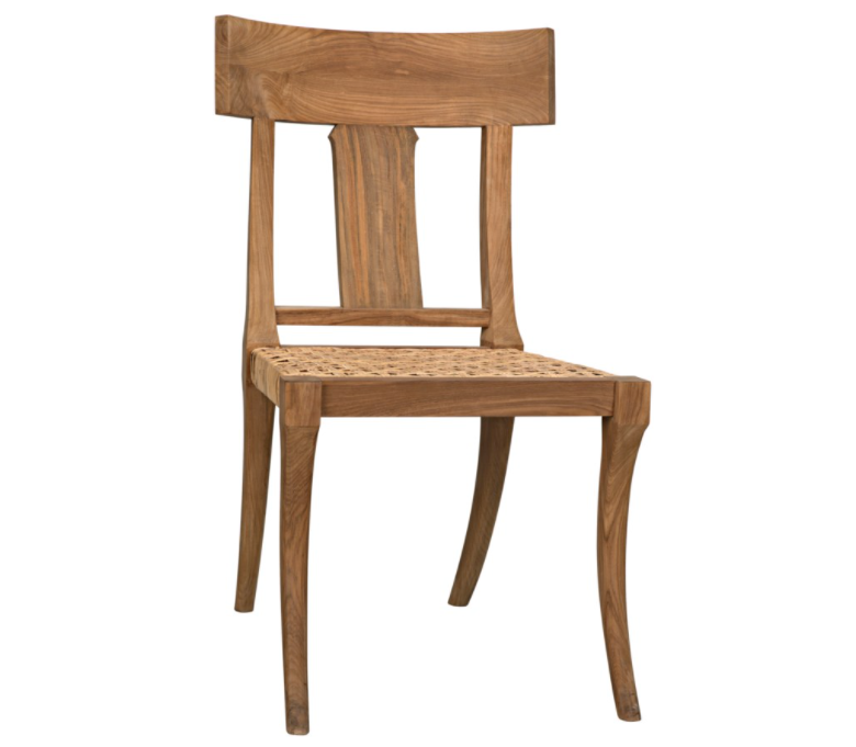 Athena Side Chair, Teak w/Caning