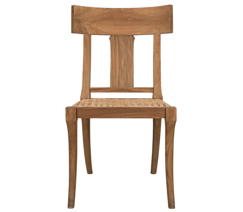 Athena Side Chair, Teak w/Caning