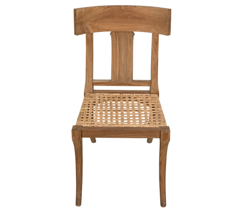 Athena Side Chair, Teak w/Caning