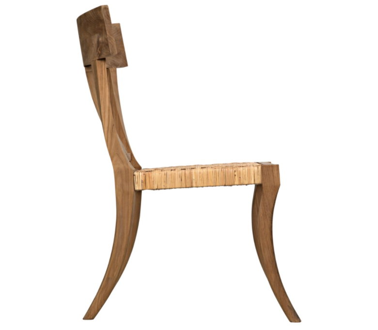 Athena Side Chair, Teak w/Caning