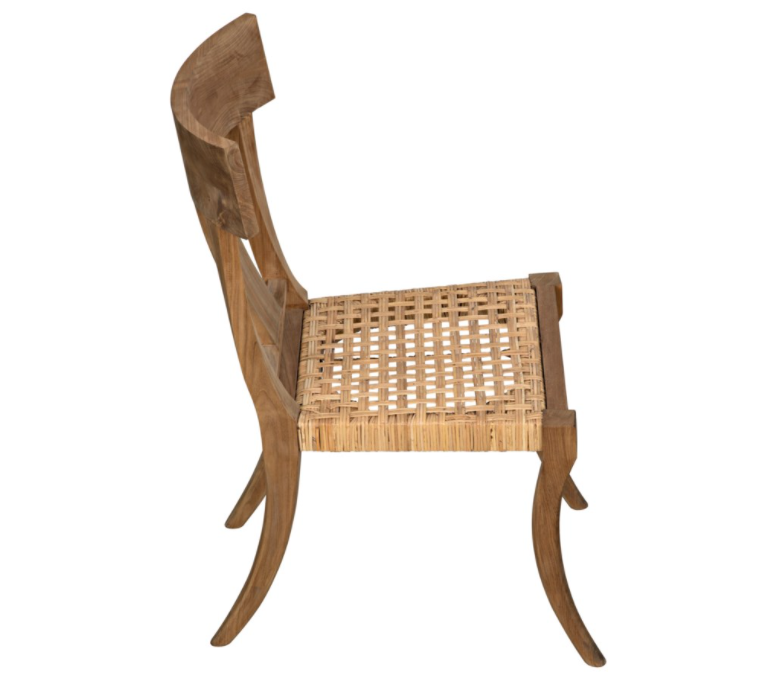 Athena Side Chair, Teak w/Caning