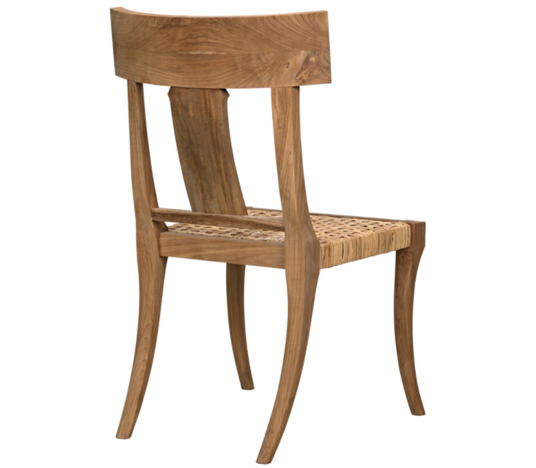 Athena Side Chair, Teak w/Caning