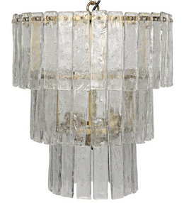 Bruna Chandelier, Small, Antique Brass