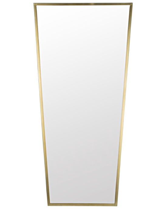 Cassio Mirror, Antique Brass