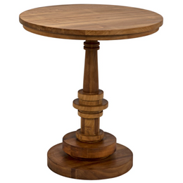 Comodo Side Table, Gold Teak