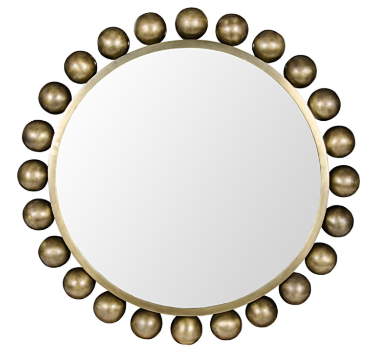 Cooper Mirror, Antique Brass