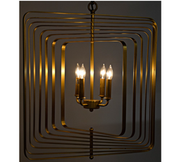 Dimaclema Chandelier, Small, Antique Brass