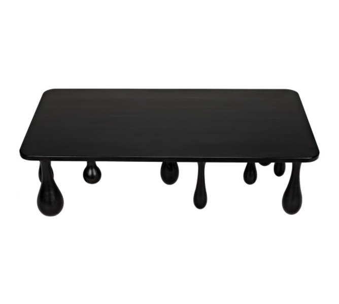 Drop Coffee Table, Hand Rubbed Black