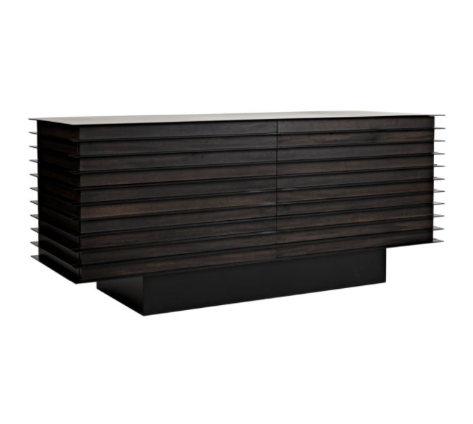 Elevation Sideboard, Ebony Walnut w/Metal