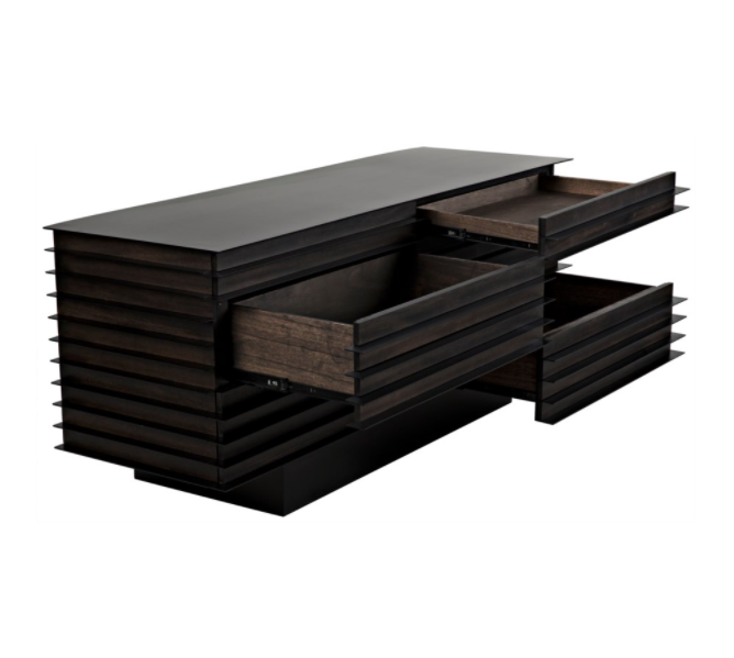 Elevation Sideboard, Ebony Walnut w/Metal