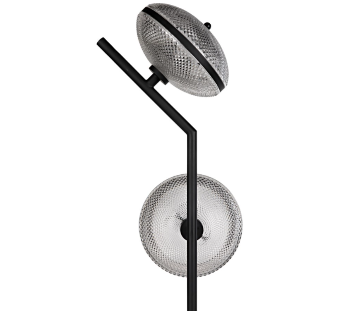 Gibson Floor Lamp, Black Metal