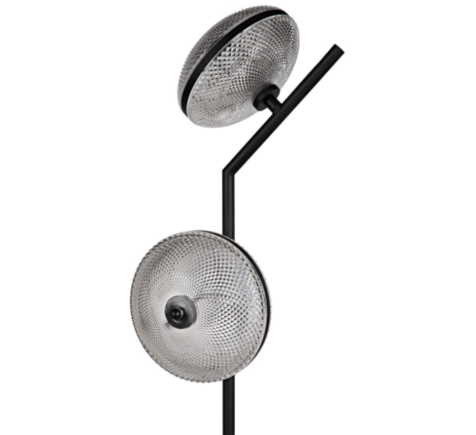 Gibson Floor Lamp, Black Metal