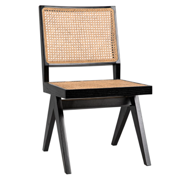 Jude Side Chair, Charcoal Black