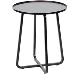 Kimana Side Table, Black Metal