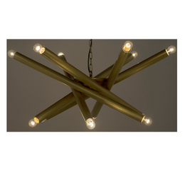 Lex Chandelier, Antique Brass