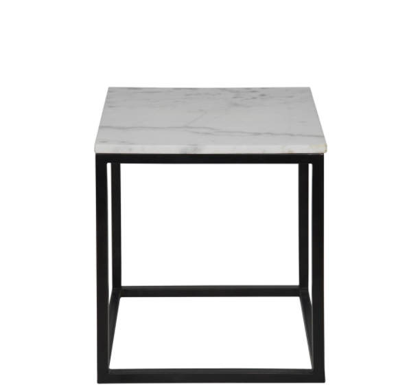 Manning Side Table, Black Metal, Small