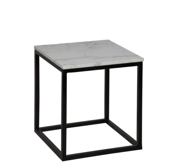 Manning Side Table, Black Metal, Small