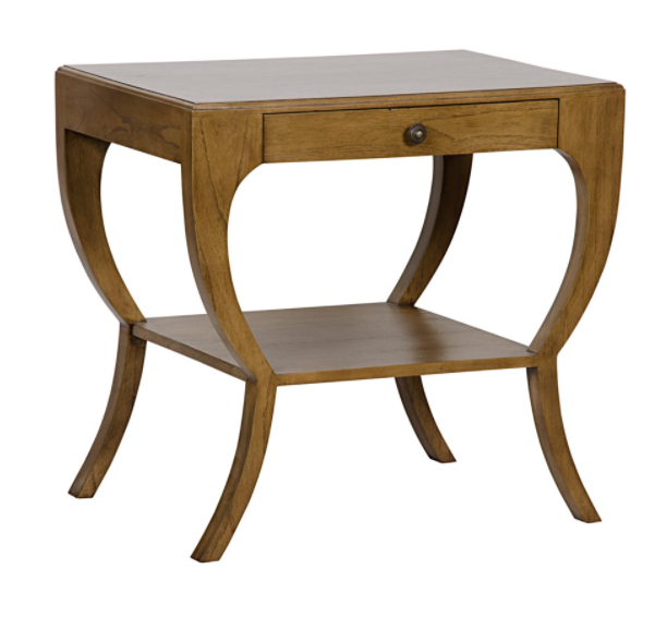 Maude Side Table, Saddle Brown